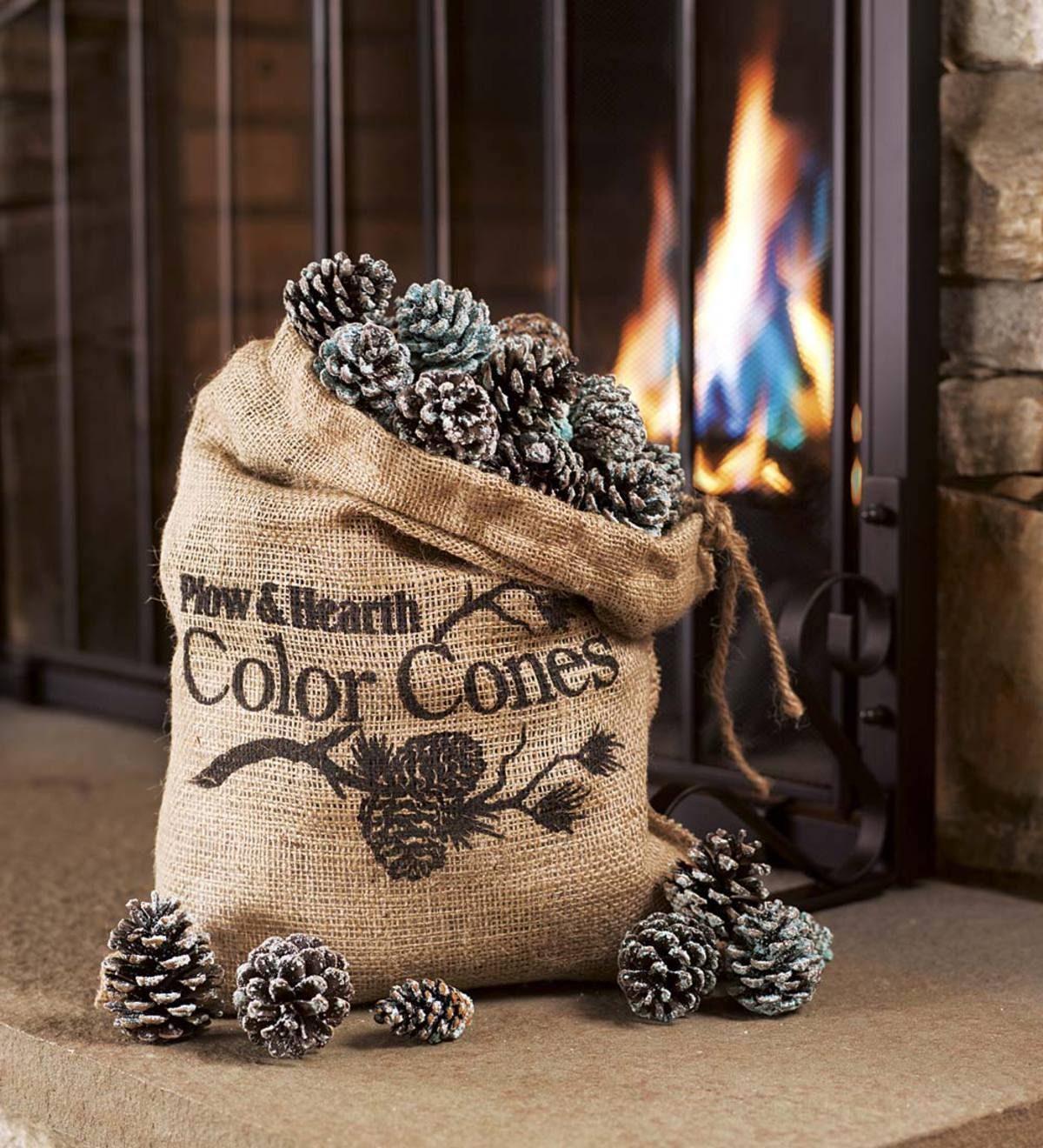 Make Your Own Color-Changing Fireplace Pinecones - Birds and Blooms