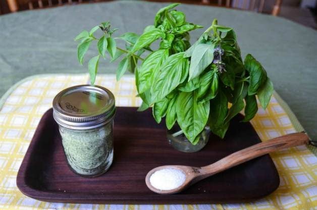 DIY Garden Project: How to Make Basil Salt