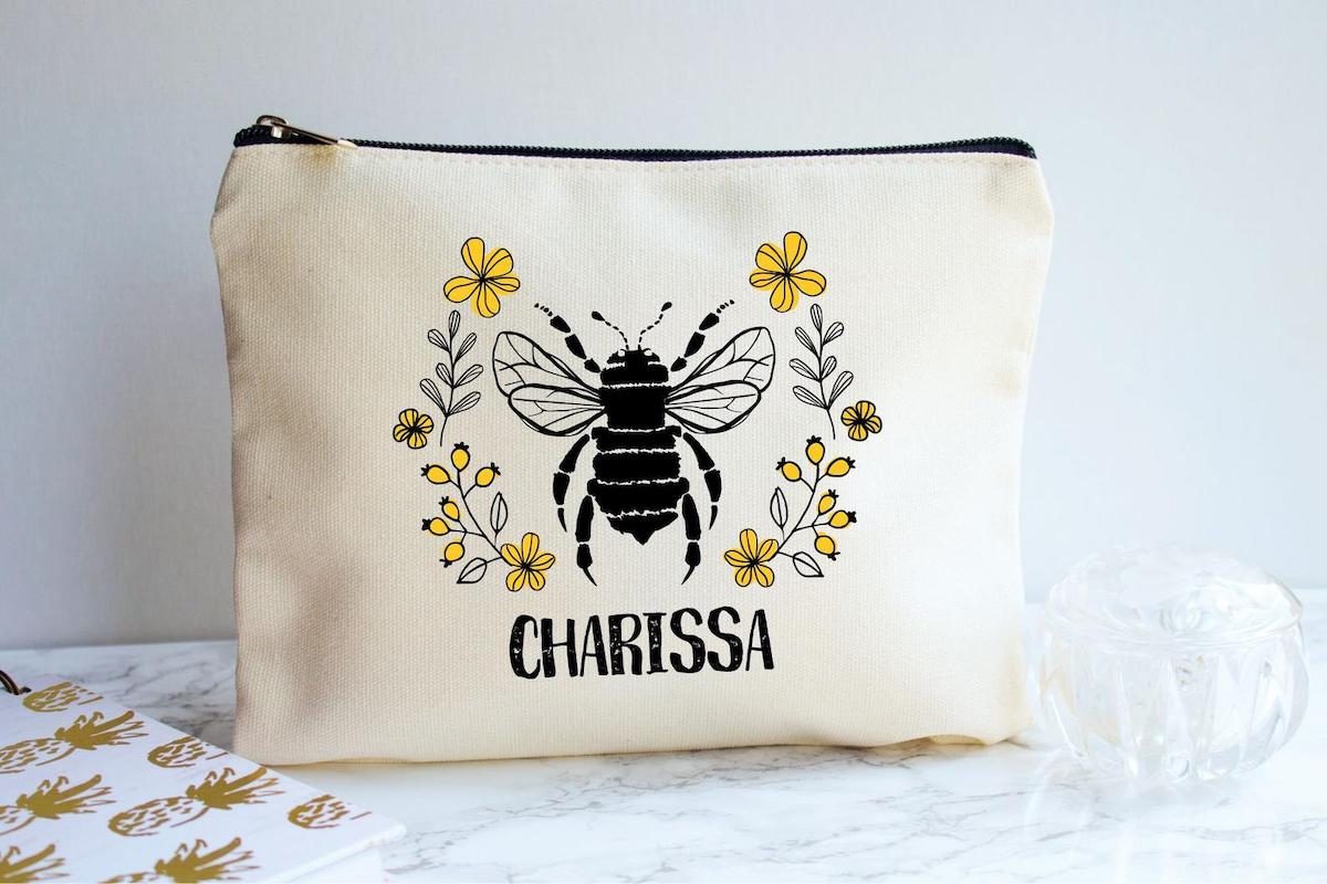 Inspirational Gifts for Women Makeup Bag Bee Themed Gifts Inspirational  Gift for Her Beekeeper Gifts Cosmetic Bag Honeybee Gifts Bee Lover Gifts