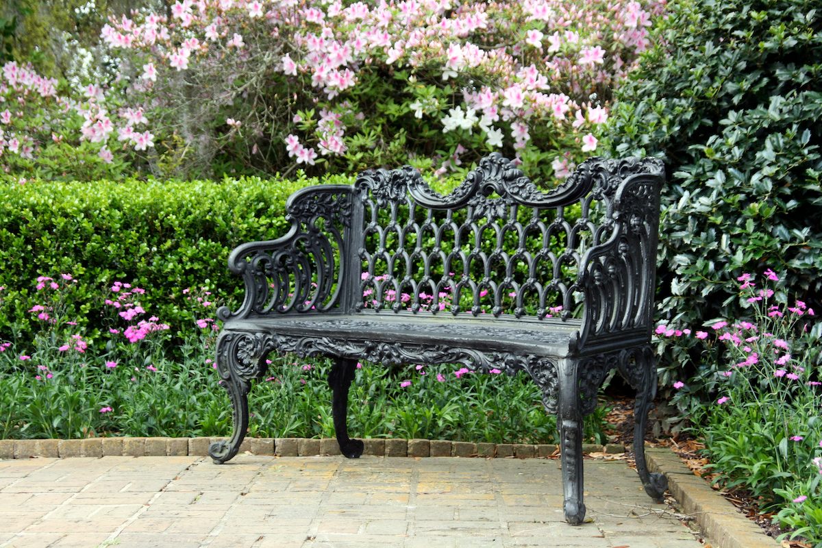 Wrought Iron Bench